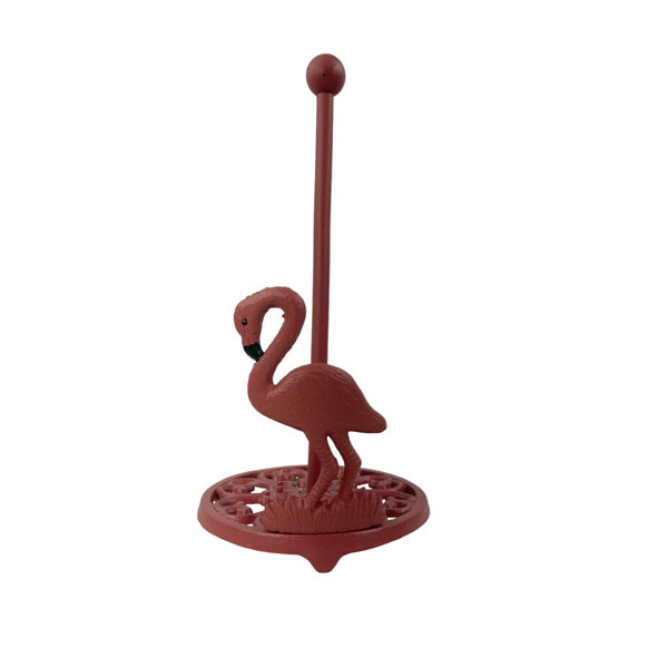 Bay Isle Home Cast Iron Pink Flamingo Tropical Beach Coastal Vibes